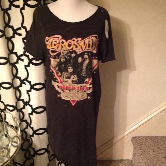 aerosmith t shirt dress
